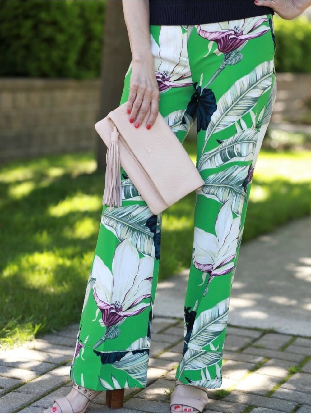 Ann Taylor Wide-Leg Floral Pants